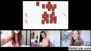 Lesbians Skylar And Karla Masturbation Show With Darcie In The Webcam