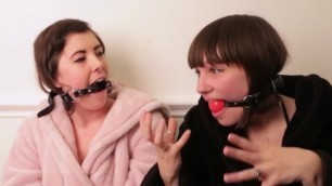 Cute Girls Experiment with Gags