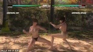 Girls of Dead or Alive - versus 1 - Hitomi vs Lei-Fang (Topless)