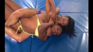 Hard-core Lesbo Sex with Wrestling on Academy Wrestling