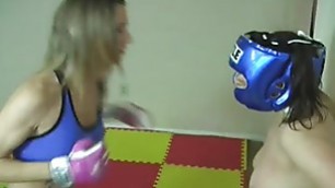 CatFight.com | Lesbian domination and total with belly punches, tit punches, crotch kicks, strap-on dildo fuck