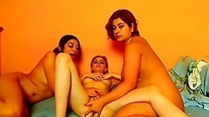 Kinky lesbian first time threesome