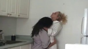 BadAssDownloader - 240p_Erotic Lesbians Teasing Each other in the Kitchen_ Porn 81 _ xHamster